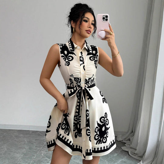 Damen Sommerkleid mit tailliertem Schnitt EB