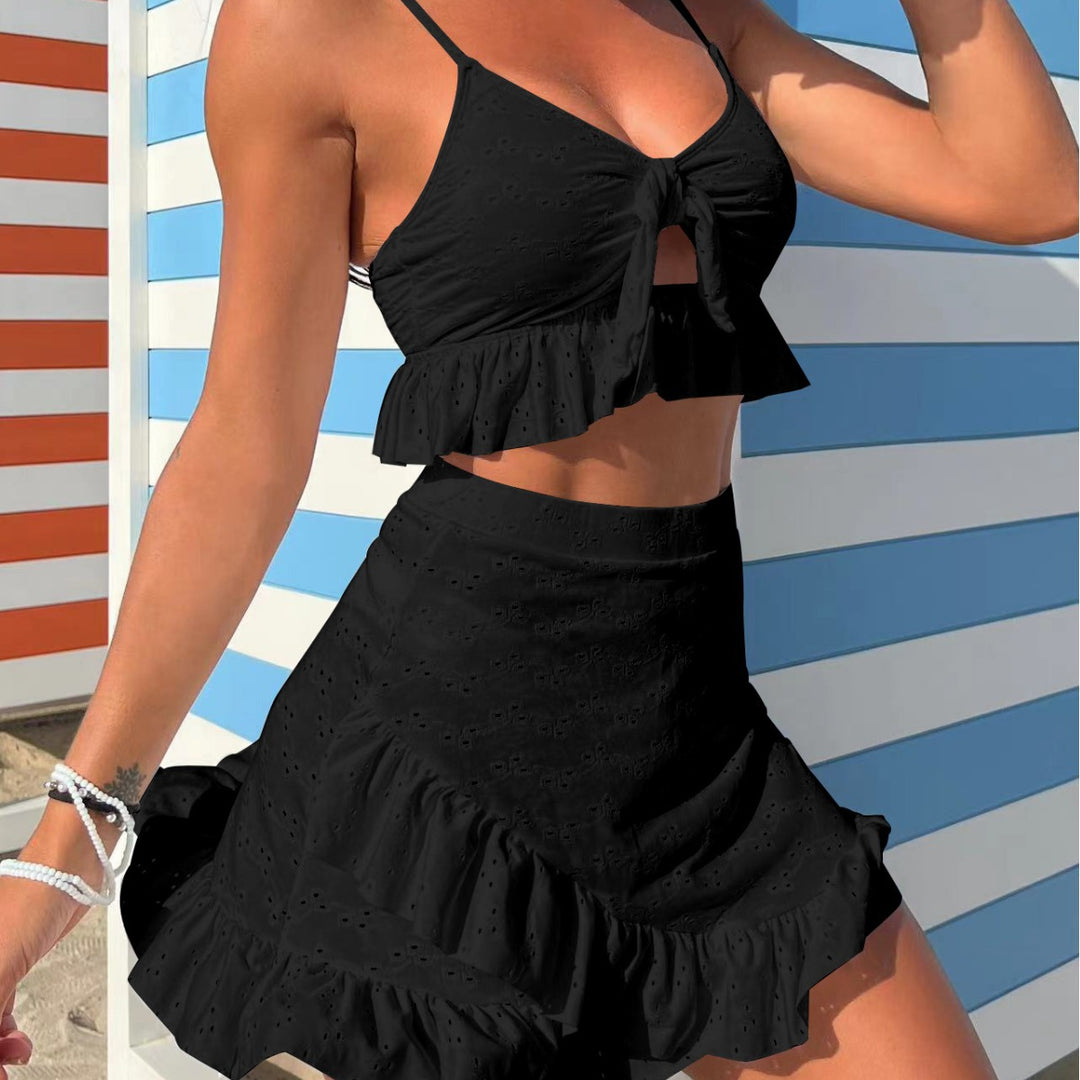 Damen Crop-Top und Rock Set EB