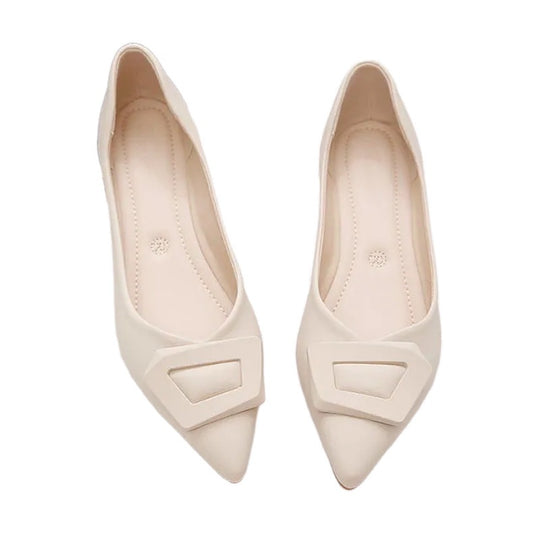 Damen elegante Ballerinas mit modischem Riemendesign und komfortablem Fußbett EB
