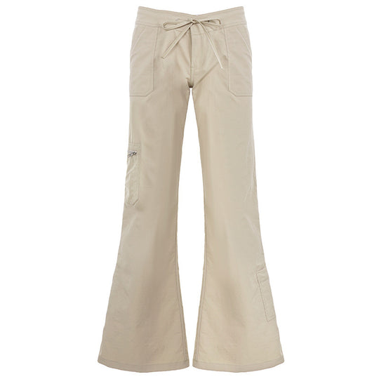 Damen bequeme Cargo-Hose mit elastischem Bund und praktischen Seitentaschen EB