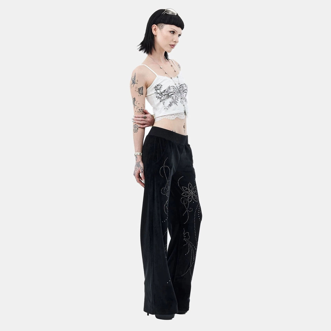 Damen Spitzencamisole mit floralem Druck EB