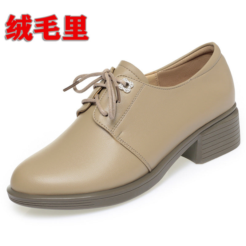 Damen Elegante Schnürschuhe mit modischem Absatz und komfortablem Innenfutter EB