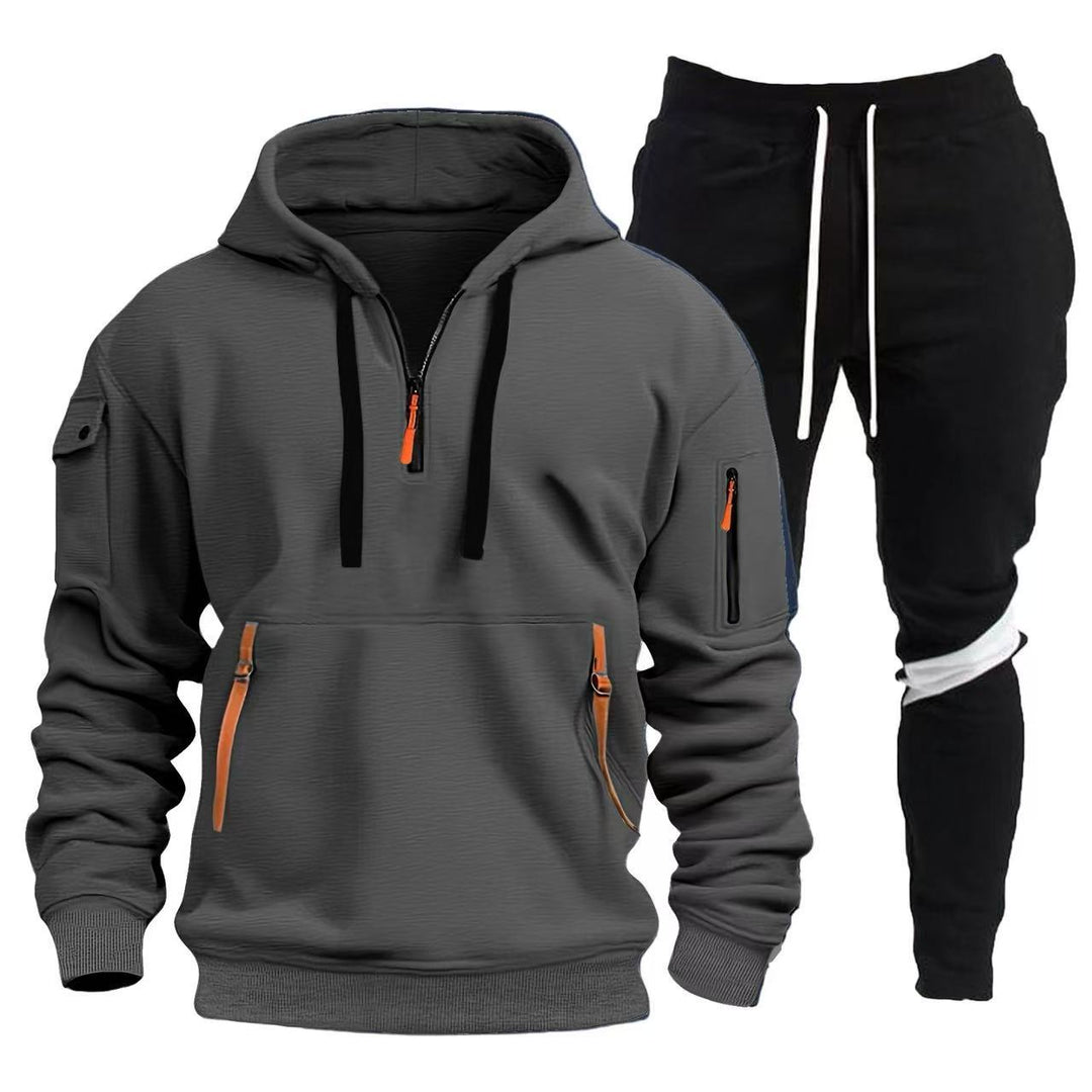 Herren Sportliche Hoodie- und Jogginghosen Kombination EB