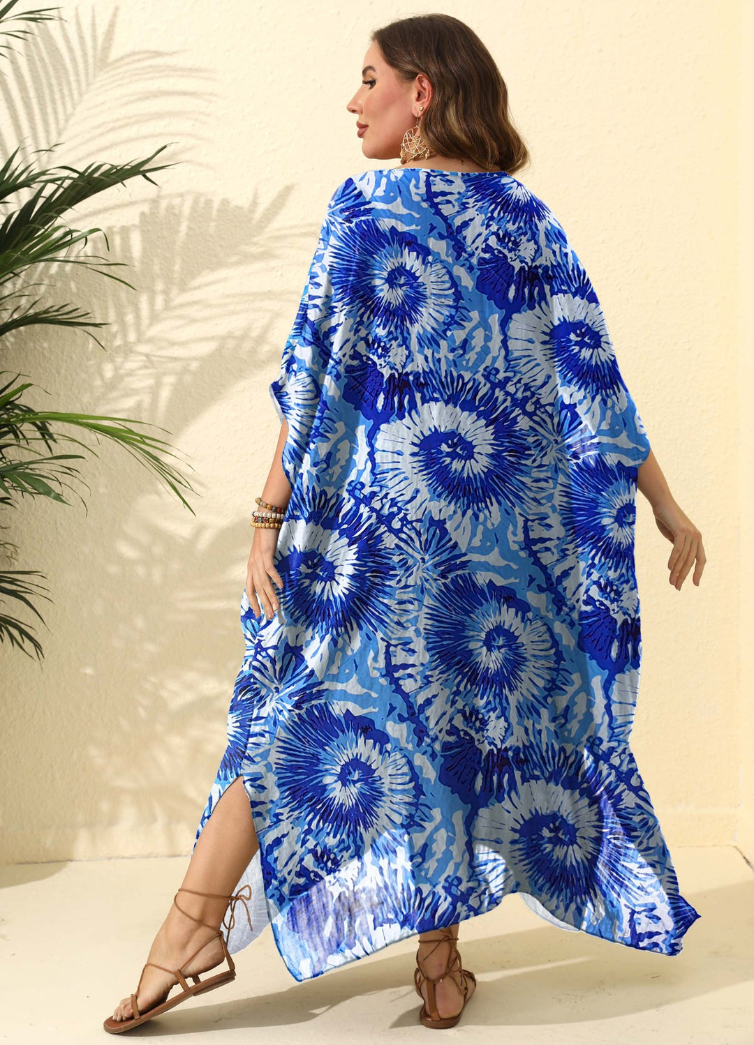 Damen Maxikleid mit floralem Muster EB