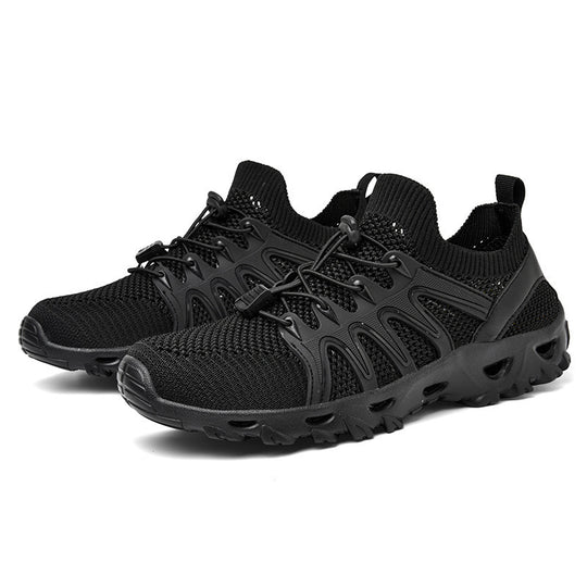 Damen Atmungsaktive Sportschuhe mit elastischem Schnürsystem und rutschfester Sohle EB