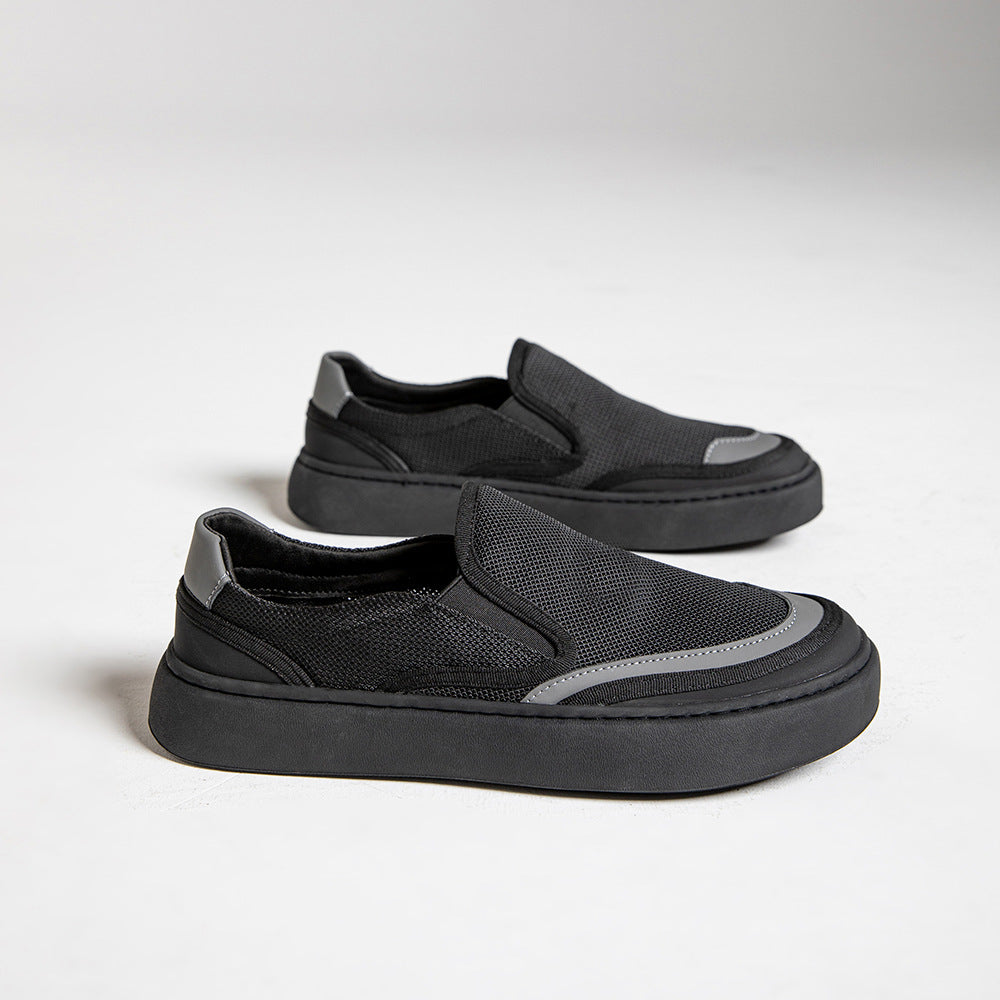 Damen Bequeme Slip-On Sneaker mit atmungsaktivem Obermaterial EB