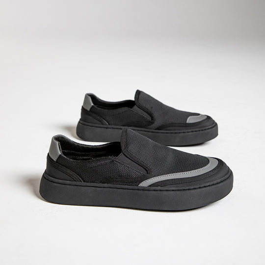 Damen Bequeme Slip-On Sneaker mit atmungsaktivem Obermaterial EB