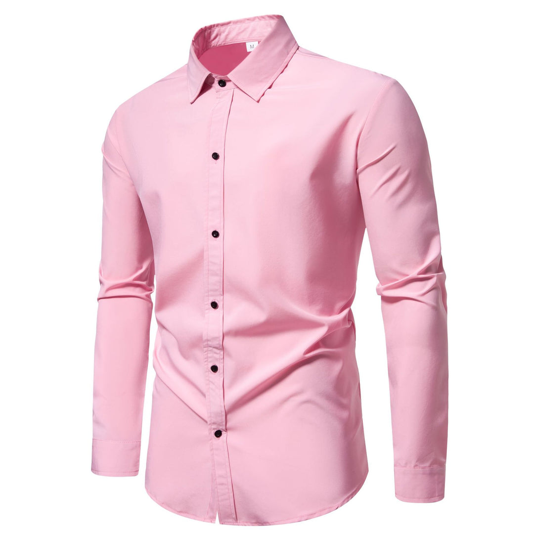 Herren Langarmhemd mit hochwertiger Baumwollqualität und modernem Schnitt EB