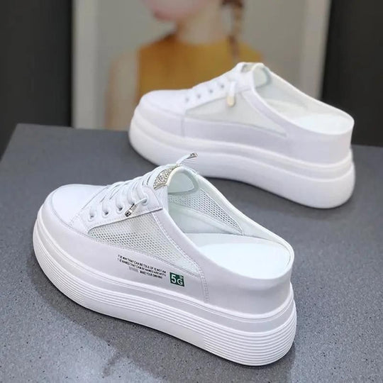 Damen Plateausneaker mit atmungsaktiver Mesh-Oberfläche EB