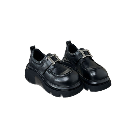 Damen Chunky Clogs mit modischer Schnallenverzierung und rutschfester Sohle EB