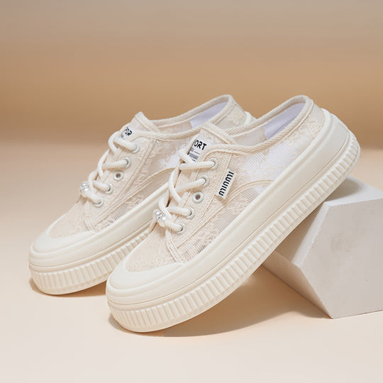 Damen Sneaker mit modischer Spitze und bequemer Sohle EB