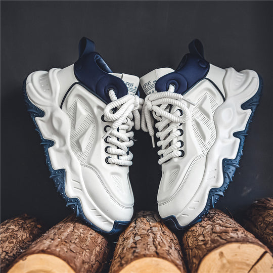 Herren urbane High-Top Tech-Chunky Sneaker mit griffiger Trailsohle und gepolstertem Knöchelkragen EB