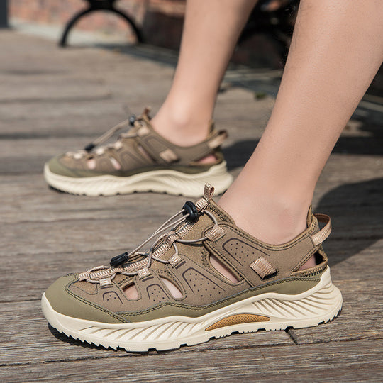 Herren Sportliche Wander-Sandalen mit rutschfester Sohle und verstellbarem Riemen EB