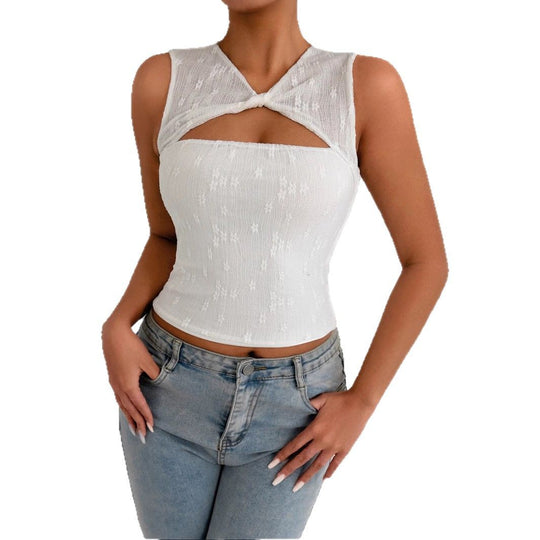 Damen Elegantes und innovatives Crop-Top EB