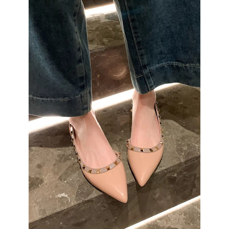 Damen elegante Slingback-Pumps mit zierlichen Strassverzierungen EB