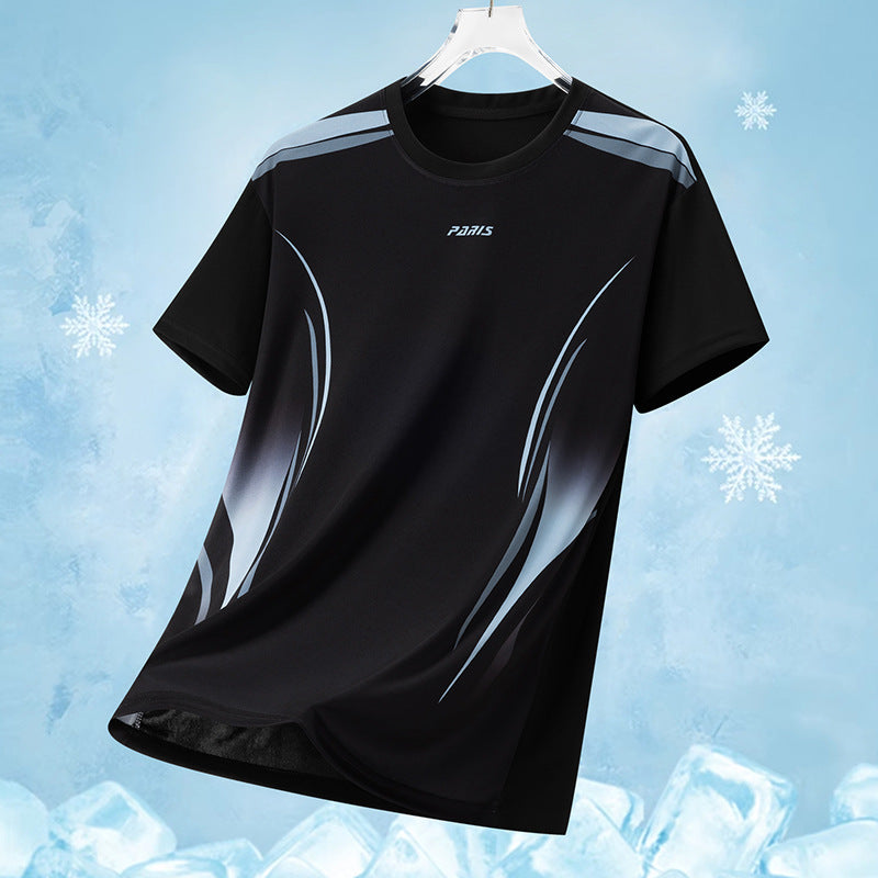 Herren nan atmungsaktives Funktionsshirt mit ergonomischem Schnitt und dynamischem Print EB