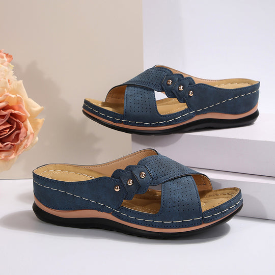 Damen Phantastische Komfort-Sandalen mit atmungsaktiven Einsätzen und modischem Schnitt EB