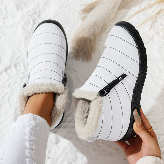 Damen Komfortable Winterboots mit kuscheligem Innenfutter EB