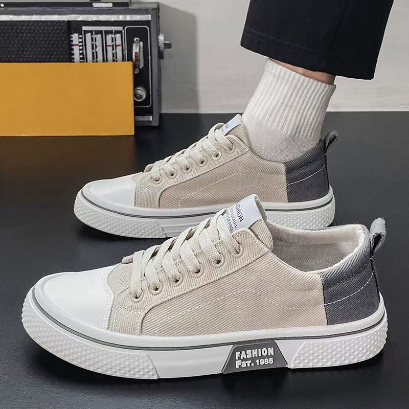 Damen modische Sneakers mit kontrastierenden Einsätzen EB