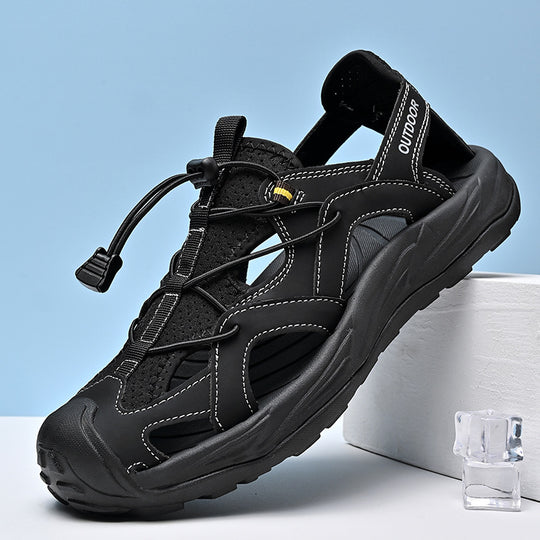 Damen Sportliche Wassersandalen mit flexibler Schnellschnürung und rutschfester Sohle EB
