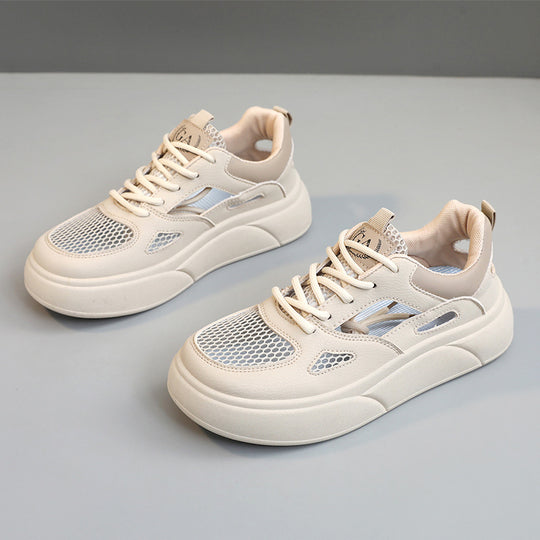 Damen Sportliche Sneaker mit atmungsaktivem Mesh-Obermaterial und dämpfender Sohle EB