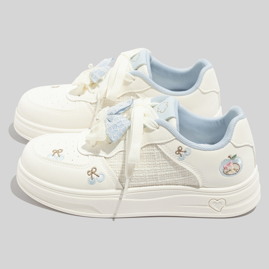 Damen Sneakers mit verspieltem Obstmotiv und atmungsaktiver Oberfläche EB