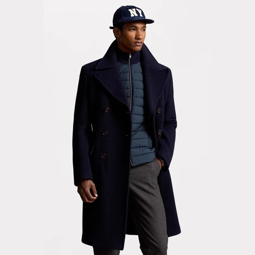 Herren Eleganter Wollmantel mit modernem Schnitt und hochwertigen Details EB