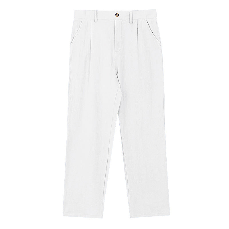 Damen elegante Langehose im lockeren Schnitt mit feinen Falten EB