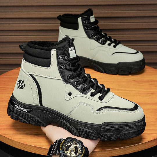 Damen Hohe Winterboots mit kuscheligem Innenfutter und rutschfester Sohle EB