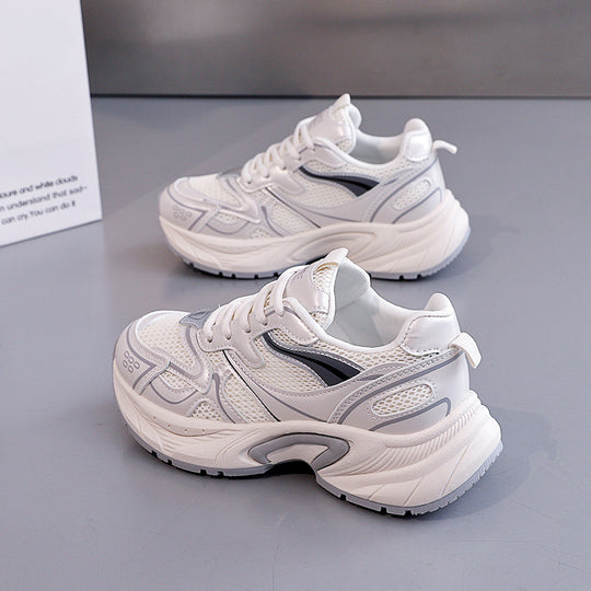 Damen Sportliche Sneakers mit atmungsaktiver Mesh-Oberfläche und stabilisierender Profilsohle EB