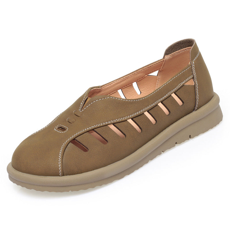 Damen Atmungsaktive Slip-On Ballerinas mit angenehm flexiblem Fußbett EB
