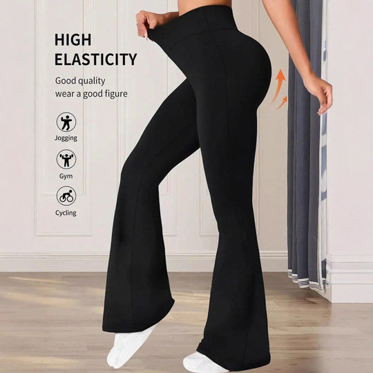 Damen Flared Pants aus warmem und atmungsaktivem Stoff EB