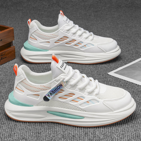 Damen Sportliche Lauf-Sneaker mit atmungsaktiver Mesh-Oberfläche und stoßdämpfendem Sohlenprofil EB