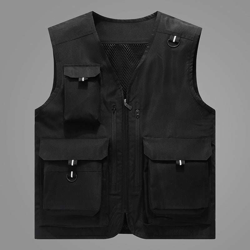 Damen multifunktionale Outdoor-Weste mit zahlreichen Taschen und atmungsaktivem Futter EB
