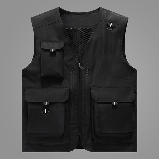 Damen multifunktionale Outdoor-Weste mit zahlreichen Taschen und atmungsaktivem Futter EB