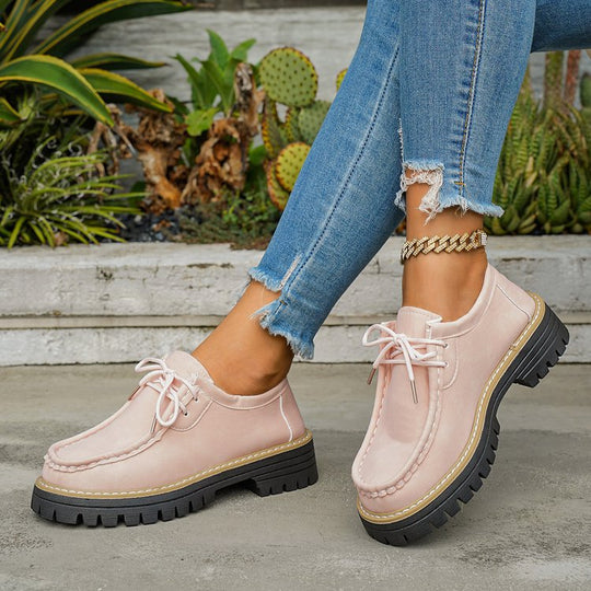 Damen Komfortable Walking-Schuhe mit stabiler Profilsohle und lässigem Design EB