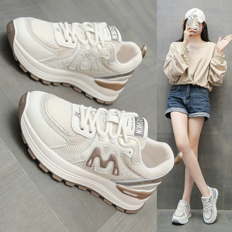 Damen Sportliche Sneakers mit atmungsaktiven Mesh-Elementen und ergonomischer Dämpfung EB