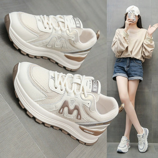 Damen Sportliche Sneakers mit atmungsaktiven Mesh-Elementen und ergonomischer Dämpfung EB