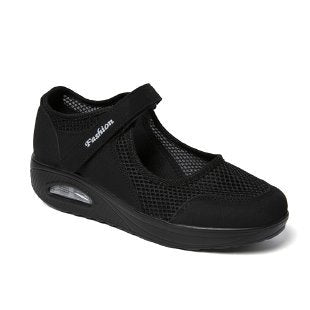 Damen bequeme und atmungsaktive Sneakers mit Klettverschluss EB