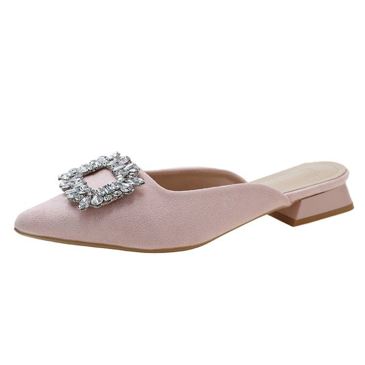 Damen elegante Slingback-Pumps mit Strassdetails EB