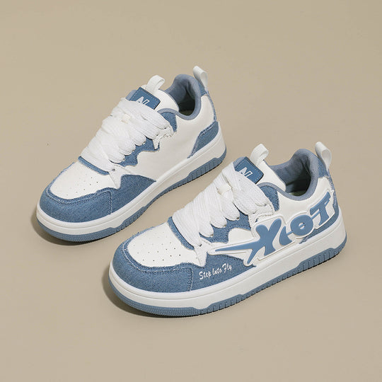 Damen Sportliche Sneakers mit modischem Denim-Design und innovativer Sohle EB