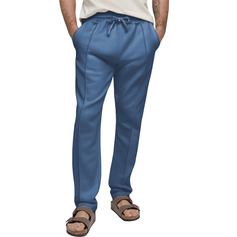 Herren sportliche Freizeithose mit elastischem Bund und seitlichen Eingrifftaschen EB