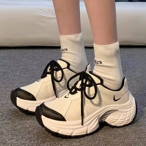Damen Sportliche Chunky Sneakers mit dämpfender Sohle EB