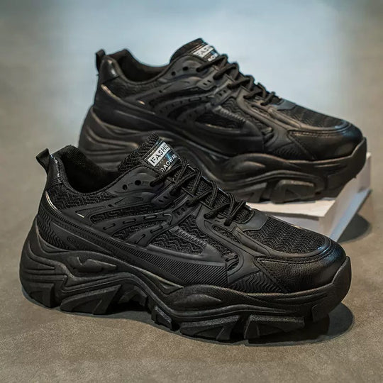 Damen Sportliche Chunky Sneakers mit elastischer Dämpfung und rutschfestem Profil EB