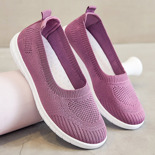 Damen Bequeme Knit-Slipper mit leichter Sohle EB