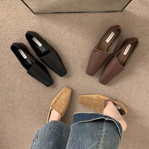 Damen spitze Slippers aus Wildleder mit elegantem Design EB