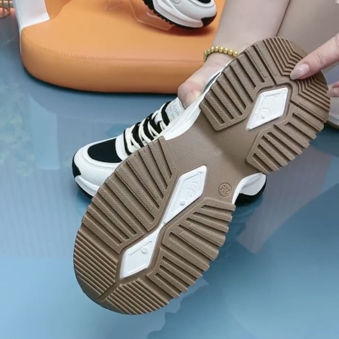 Damen Bequeme Laufsohle Sneakers mit modischem Design EB