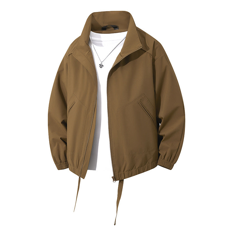 Herren leichte Freizeitjacke mit elastischen Bündchen und praktischen Taschen EB