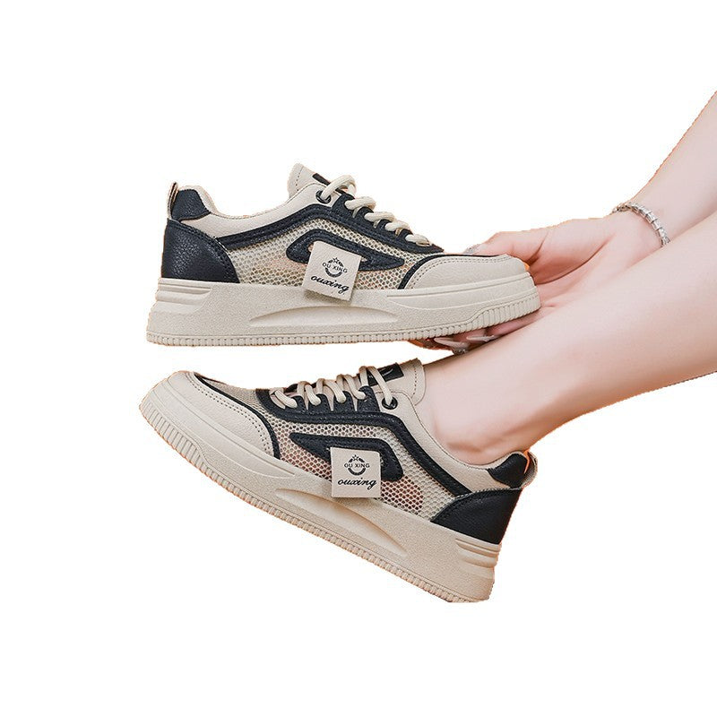 Damen Sportliche Sneakers mit atmungsaktiver Mesh-Oberfläche und dämpfender Sohle EB
