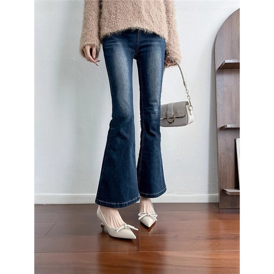 Damen spitze Ballerinas mit elegantem Schleifendetail EB